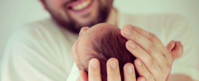 Father And baby after basic semen analysis results