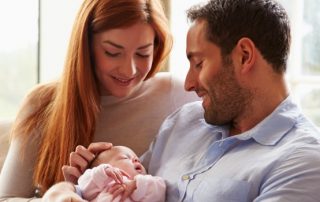 Woman Man and baby and ros test