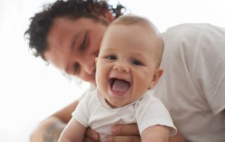 Happy Baby and Father before using Trak