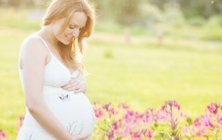 Happy Pregnant Mother in happy environment