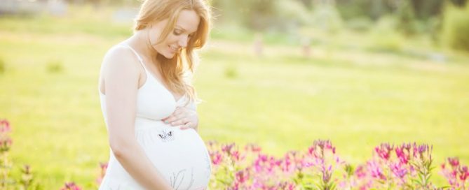 Happy Pregnant Mother in happy environment