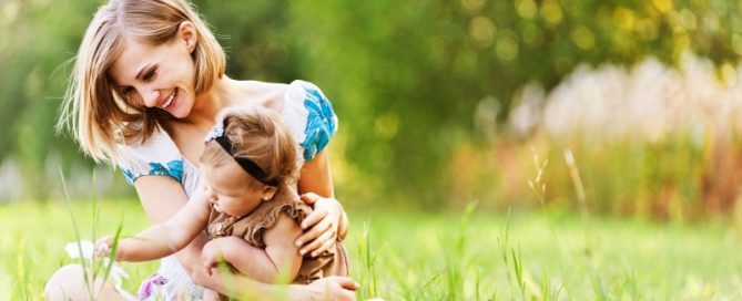 Happy Mother and her baby after womb transplant